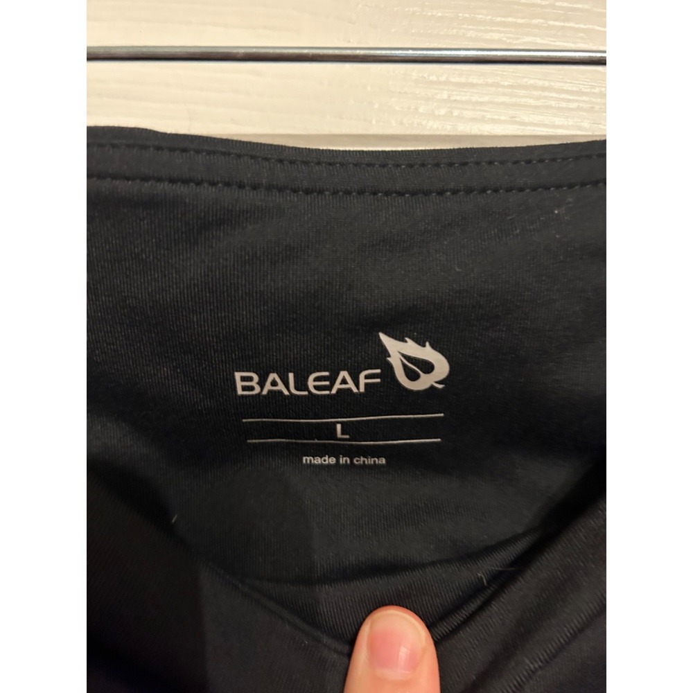BALEAF Women's L Black Scrunched Leg‎ High-Rise Ankle Leggings Yoga Athleisure - Picture 9 of 9